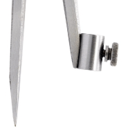 Compas à charnière porte-crayon 1/4 cercle en acier - 175 mm - Référence : 190044_3