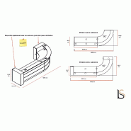 Grande banque d'accueil lumineuse Valde - MDD - Gauche, Avec caisson_3