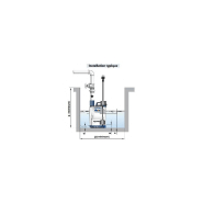 Pompe de relevage PEDROLLO TOP 5 NGM - eaux claires et eaux usées - flotteur vertical - débit 13.2 m3/h - 0.92 kW_3