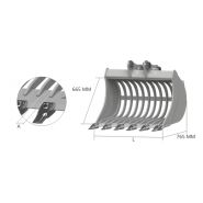 Ve67 godet squelette et claire-voie - Cangini - 800 mm - acier haute résistance, structure renforcée_3