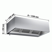 Hottes caisson inox statiques sans moteur - Profondeur 1400 mm -_3