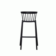Windson - Tabouret de bar empilable en polypropylène Noir_3