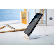 Support téléphone portable en plastique - Chargeur induction 10W - Câble USB inclus_3