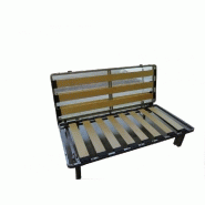 Canapé BZ convertible FLO bleu 140x200 cm - Matelas confort Bultex 15 cm - Faible encombrement_3