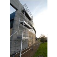 Échafaudage roulant aluminium Totem 2 Line 300 - Comabi SNC - hauteur de travail maximale 9,80 m_3
