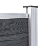 Vidaxl poteaux de clôture 2 pcs aluminium 185 cm 49076_3