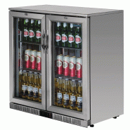 Arrière-bar deux portes pivotantes Série G inox 208L | Polar - GL008_3