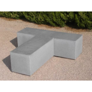 Banc en béton Tetris Gris - Forme minimaliste moderne ou classique - Ciment Green Seal_3
