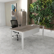 Bureau Professionnel Tempo Mobel Linea. - 120, Alu, Oui, Chêne grisé_0
