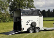Van à chevaux hippomobile - Cheval Liberté - 2 essieux - 2 places - PTAC 2600 kg - 315 x 167 x H230 cm - Référence Touring XL_3