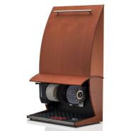 Cireuse à chaussures Nature Plus - Design élégant en bois véritable - Distributeur de cirage 0,75L - Brosses en crin et laine_3