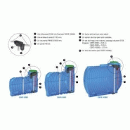 Cuve à eau de pluie 10 000 litres : équipée