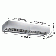 Hottes caisson inox statiques sans moteur - Profondeur 1400 mm - 3800_3