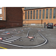 Parcours de sécurité routière  pour cours de récréation et espaces publics Parcours de sécurité routière  pour cours de récréation et espaces publics