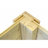 2695 - Abri de jardin adossable 4,31m² Skur 4 avec plancher traité et peint gris Baltic_3