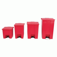 Conteneur à pédale rouge 87L | Rubbermaid - L629_3