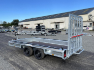 Remorque porte engins HENRA type MT 350x190 - PTAC 3500Kg - Transport matériaux lourds, 2 roues, quads, scooter, engins - Référence -39440_3
