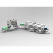 Tunnel de nettoyage industriel pour caisses avec configurations multiples