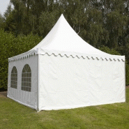 Tente pagode anti-UV et déperlante pour exposants