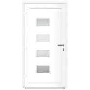 Vidaxl porte d'entrée anthracite 110x210 cm aluminium et pvc 3157073_3