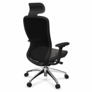 Fauteuil bureautique ergonomique - CONFORT avec têtière - neuf - mécanisme synchrone - accoudoirs 4D_3