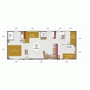 Mobil home new valley 83 / 3 chambres et 1 salle de bains / 39.50 m² / 6 à 8 personnes / 10 x 4.25 m_3