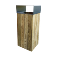 Poubelle tri sélectif en bois durable_4