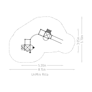 Structure multi-jeux pour aire de jeux - Unimini Rilla - Hags - 3 à 5 ans_3