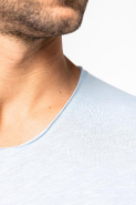 T-shirt écoresponsable slub bords francs homme - Réf: NS318 - 100% coton biologique - Coupe ajustée - Marque Native Spirit_3