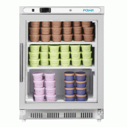 Vitrine réfrigérée négative de comptoir Série C inox 129L PC008 Polar_3