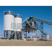 Elkomix-160 centrale à béton fixe - 150 m³/h - capacité trémie 4x30 m³ - malaxeur double arbres_3