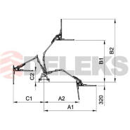 Falco 160 - taille-haie hydraulique - deleks srl - largeur de travail 1600 mm_3