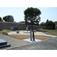 Jardins du souvenir - Les Stèles - Stèle balsa / passage / soupir en granit massif avec gravure personnalisée_3