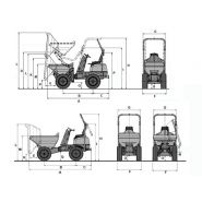 1601 mini-dumper sur pneu - wacker neuson - 1500 kg_3