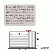 Classeur de Bureau Compact : Rangement Professionnel 2 Tiroirs pour Dossiers Suspendus - 60, Gris aluminium, Chêne grisé_3