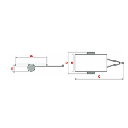 Remorque à châssis léger - PTC 500 kg pour parcs et jardins - ECIM - REV 300 avec plancher bois antidérapant et basculement assisté_3