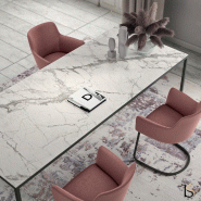 Table de réunion X6 - Officity - 240, Anthracite, Ceram veiné blanc_3