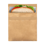 Sac snack - isotherme réutilisable en papier recyclé laminé - doublé en PEVA_3