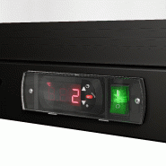 Arrière bar réfrigéré 2 portes coulissantes vitrées 220 litres | BKTG220SSN_3
