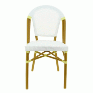 Chaise exterieure restaurant Biarritz - BLANC_3