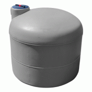 Cuve 2000l Aérienne De Récupération D'eau - Réservoir Cylindrique Gris - Elbi Pa2000_3