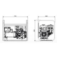 Ge 6000 YDM groupe électrogène - Mosa - 5 kVA - moteur diesel Yanmar - fréquence 50 Hz_3