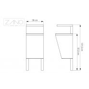 Poubelle avec cendrier Scandik 03.046.2.Sc - Zano - design moderne et minimaliste_3