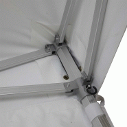 Tente pliante 3x3m grise - 520g/m² - structure hexagonale 50mm - usage professionnel intensif_3