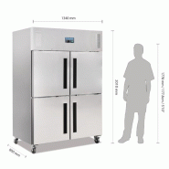 Armoire réfrigérée négative double Inox GN 2/1 - 4 portillons - Série G - 1200L | Polar - CW196_3