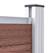 Vidaxl panneau de clôture wpc 175x146 cm marron 148981_3