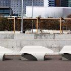 Banc en béton Gaviotas - Assise en béton UHPC et base en béton Petra 1 - 200 x 85 x 91 cm_3