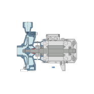 Pompe de surface gros débit Calpeda NM25160A - 1,50 kW 12 m3/h 380V - Pompe centrifuge monobloc en fonte pour eau claire_3