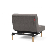 Innovation Living - Fauteuil-lit Splitback Stem convertible 90x115 cm - Pieds obus naturel - Tissu Mixed Dance Grey_3