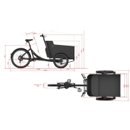 Triporteur adapté aux terrains urbains avec traitement anticorrosion
